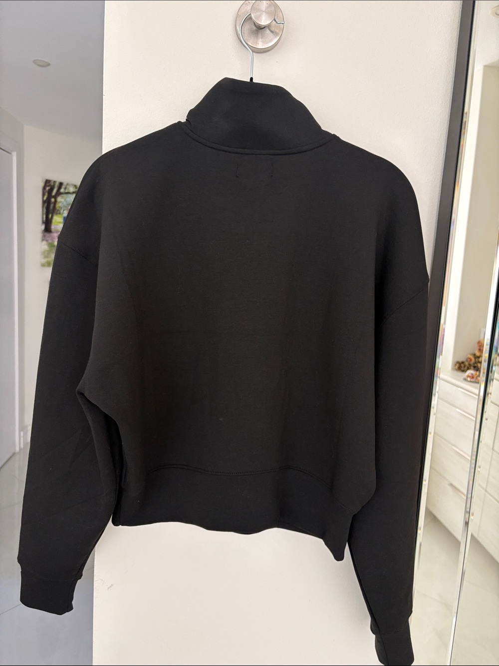NWT Express Black Zip-Neck Pullover - Picture 4 of 5